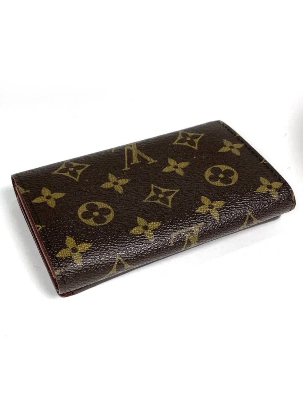Louis Vuitton Porte Monet Billets Tresor Bifold Wallet Monogram Brown